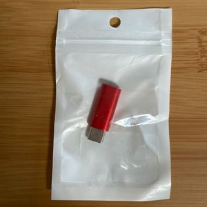 USB-C Adapter- iOS lighting cable (female) to USB-C (male) Adapter, charge only